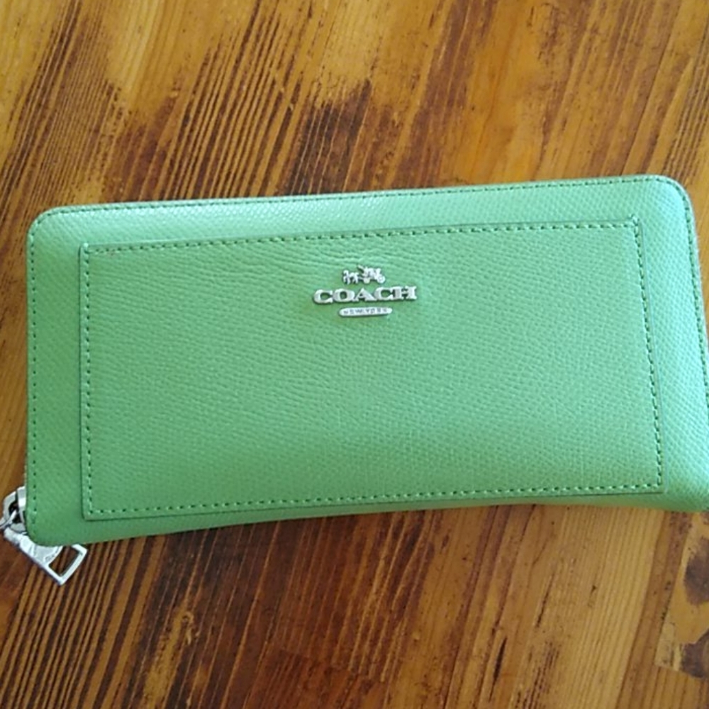 Coach zip around wallet